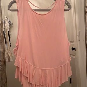 Pink free people top